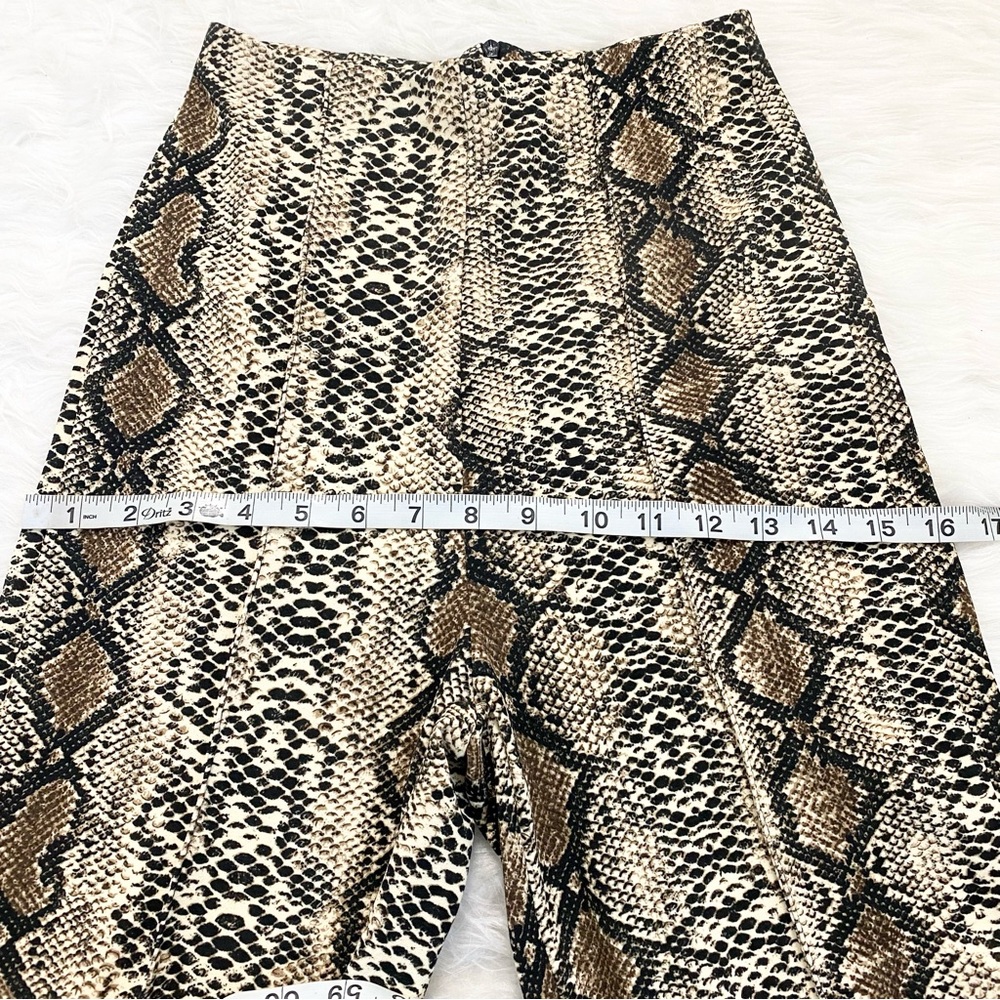 Snake Print High Waisted Trouser Pants - Picture 5 of 6